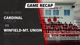Recap: Cardinal  vs. Winfield-Mt. Union  2015