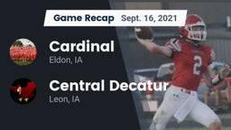 Recap: Cardinal  vs. Central Decatur  2021