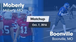 Matchup: Moberly vs. Boonville  2016