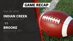 Recap: Indian Creek  vs. Brooke  2016