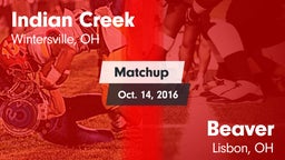 Matchup: Indian Creek vs. Beaver  2016