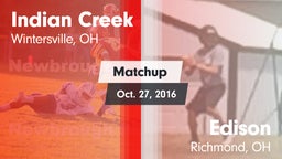 Matchup: Indian Creek vs. Edison  2016