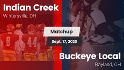 Matchup: Indian Creek vs. Buckeye Local  2020