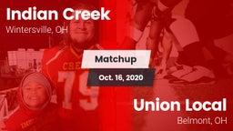 Matchup: Indian Creek vs. Union Local  2020