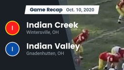 Recap: Indian Creek  vs. Indian Valley  2020