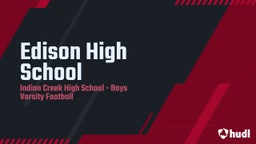 Indian Creek football highlights Edison High School