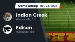 Recap: Indian Creek  vs. Edison  2022