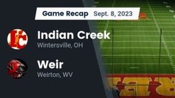 Recap: Indian Creek  vs. Weir  2023
