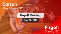 Matchup: Carson vs. Pisgah  2016