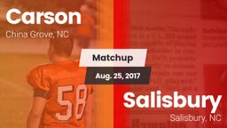 Matchup: Carson vs. Salisbury  2017