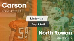 Matchup: Carson vs. North Rowan  2017