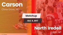 Matchup: Carson vs. North Iredell  2017