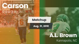 Matchup: Carson vs. A.L. Brown  2018
