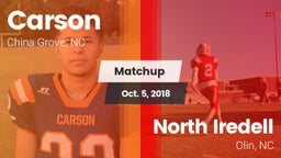 Matchup: Carson vs. North Iredell  2018