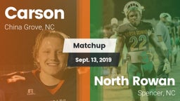 Matchup: Carson vs. North Rowan  2019