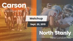 Matchup: Carson vs. North Stanly  2019