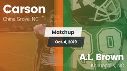 Matchup: Carson vs. A.L. Brown  2019