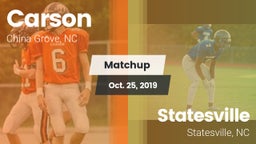 Matchup: Carson vs. Statesville  2019