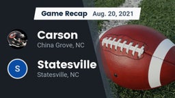 Recap: Carson  vs. Statesville  2021