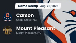 Recap: Carson  vs. Mount Pleasant  2022