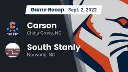 Recap: Carson  vs. South Stanly  2022