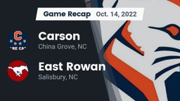 Recap: Carson  vs. East Rowan  2022