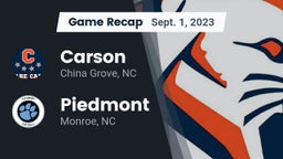 Recap: Carson  vs. Piedmont  2023