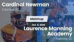Matchup: Cardinal Newman vs. Laurence Manning Academy  2020