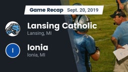 Recap: Lansing Catholic  vs. Ionia  2019