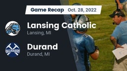 Recap: Lansing Catholic  vs. Durand  2022