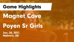 Magnet Cove  vs Poyen Sr Girls Game Highlights - Jan. 28, 2021