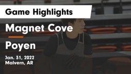 Magnet Cove  vs Poyen  Game Highlights - Jan. 31, 2022