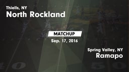 Matchup: North Rockland vs. Ramapo  2016