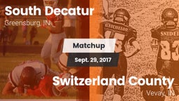 Matchup: South Decatur vs. Switzerland County  2017