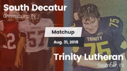 Matchup: South Decatur vs. Trinity Lutheran  2018