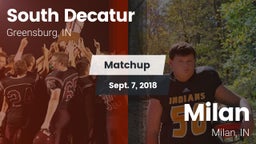 Matchup: South Decatur vs. Milan  2018