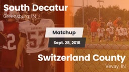 Matchup: South Decatur vs. Switzerland County  2018