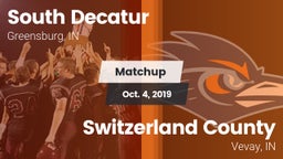 Matchup: South Decatur vs. Switzerland County  2019