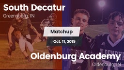 Matchup: South Decatur vs. Oldenburg Academy  2019