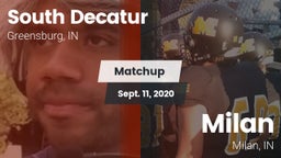 Matchup: South Decatur vs. Milan  2020