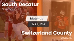 Matchup: South Decatur vs. Switzerland County  2020