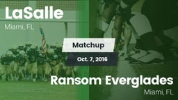 Matchup: LaSalle vs. Ransom Everglades  2016