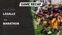 Recap: LaSalle  vs. Marathon  2016