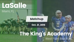 Matchup: LaSalle vs. The King's Academy 2016