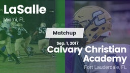 Matchup: LaSalle vs. Calvary Christian Academy 2017