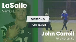 Matchup: LaSalle vs. John Carroll  2018