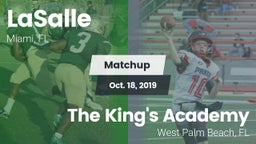 Matchup: LaSalle vs. The King's Academy 2019