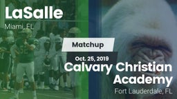 Matchup: LaSalle vs. Calvary Christian Academy 2019