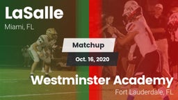 Matchup: LaSalle vs. Westminster Academy 2020