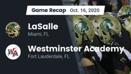Recap: LaSalle  vs. Westminster Academy 2020
